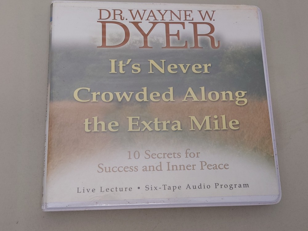 2002 Wayne Dyer It's Never Crowded Along The Extra Mile 6-Cassette Tape Program