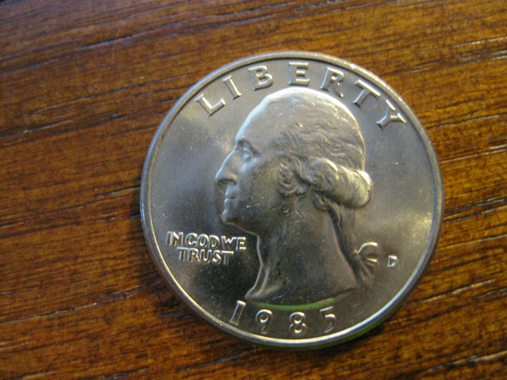 1985 D Washington Quarter Dollar Gem BU!