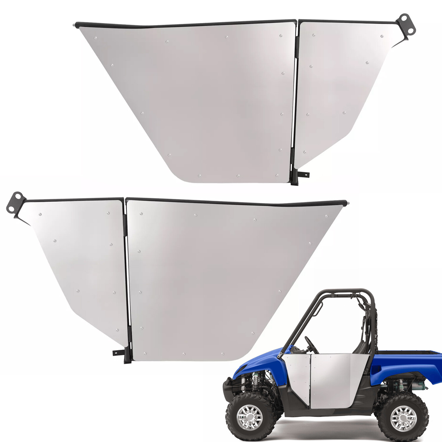 Aluminium+Steel Silvery Full Door For Kawasaki Teryx 750 2008-2013