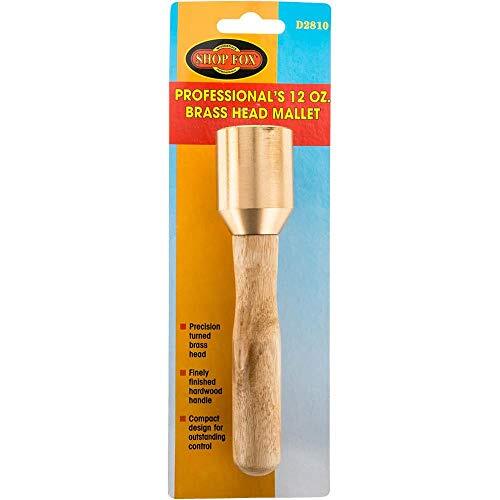Brass Head Mallet, 12-Ounce, Maple handle, Compact design