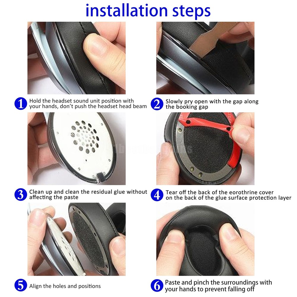 1Pair Replacement Ear Pads Cushion For Beats by Dr. Dre Studio Pro