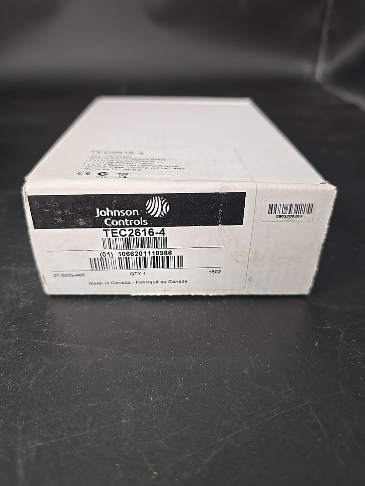 Johnson Controls TEC2616-4 BACnet MS/TP Networked Thermostat Control, Two On/Off