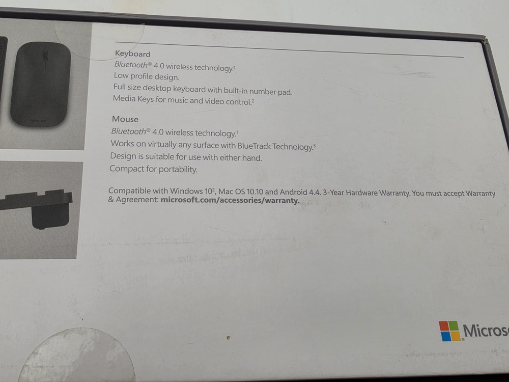 Microsoft Designer Bluetooth Desktop Keyboard & Mouse Model:1678/1679 Open Box