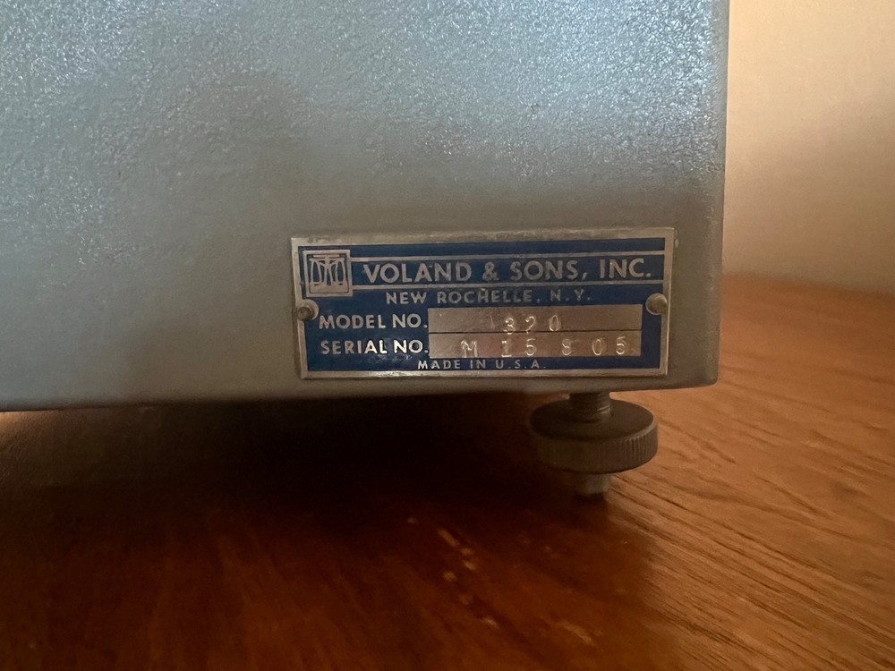 VINTAGE Voland & Sons Model 320 Precision Analytical Balance Scale