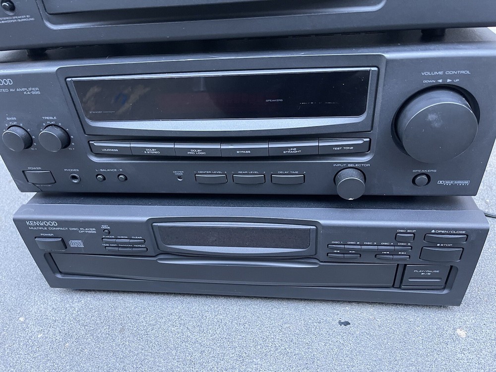 kenwood stereo amplifier,Surround processor,Compact disc and Cassette deck