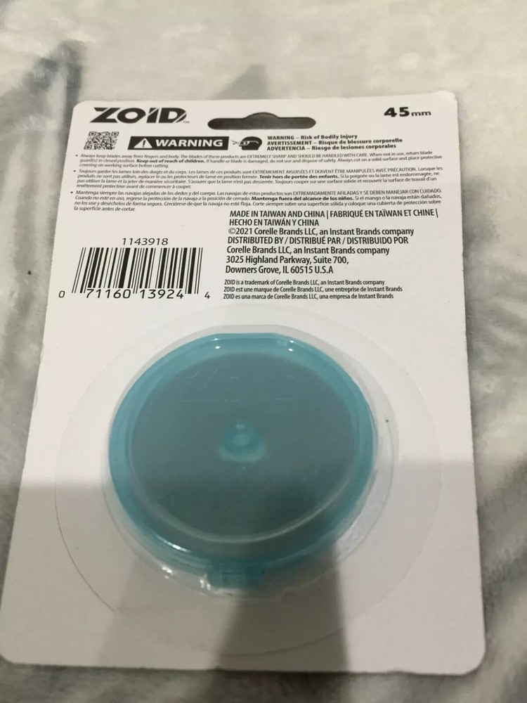 ZOID Tools 45mm Rotary Cutter Blade Refill, 1-pack
