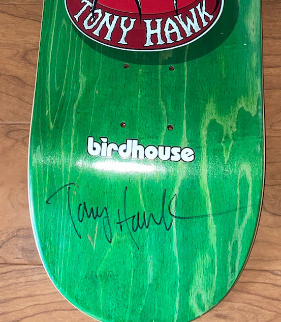 Tony Hawk signed Birdhouse Skateboard Deck With Proof