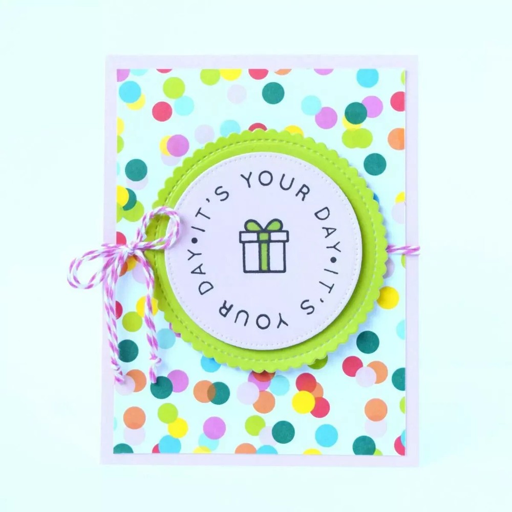 Kingston Crafts Essentials Circular Stamps and Chipboard Frames 717894