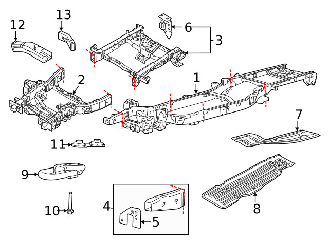Genuine Ford Frame Rail End ML3Z5D059C