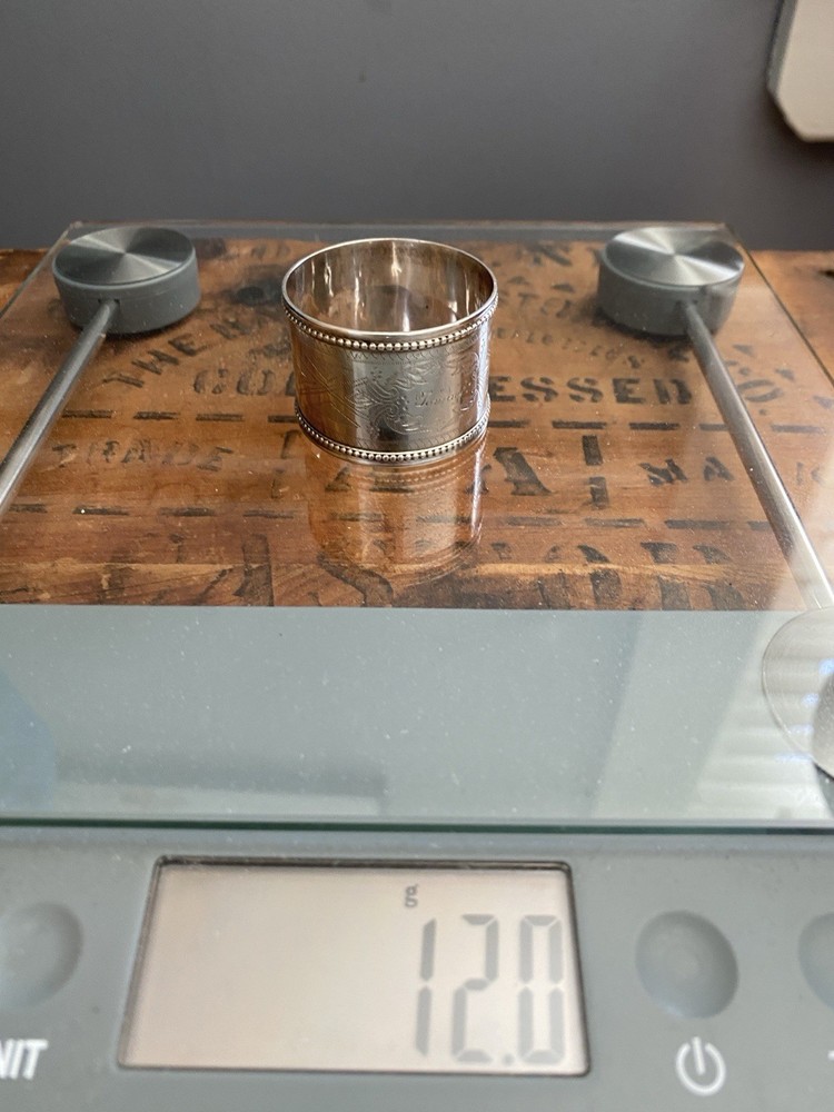 Silver Napkin Ring Engraved Tommy