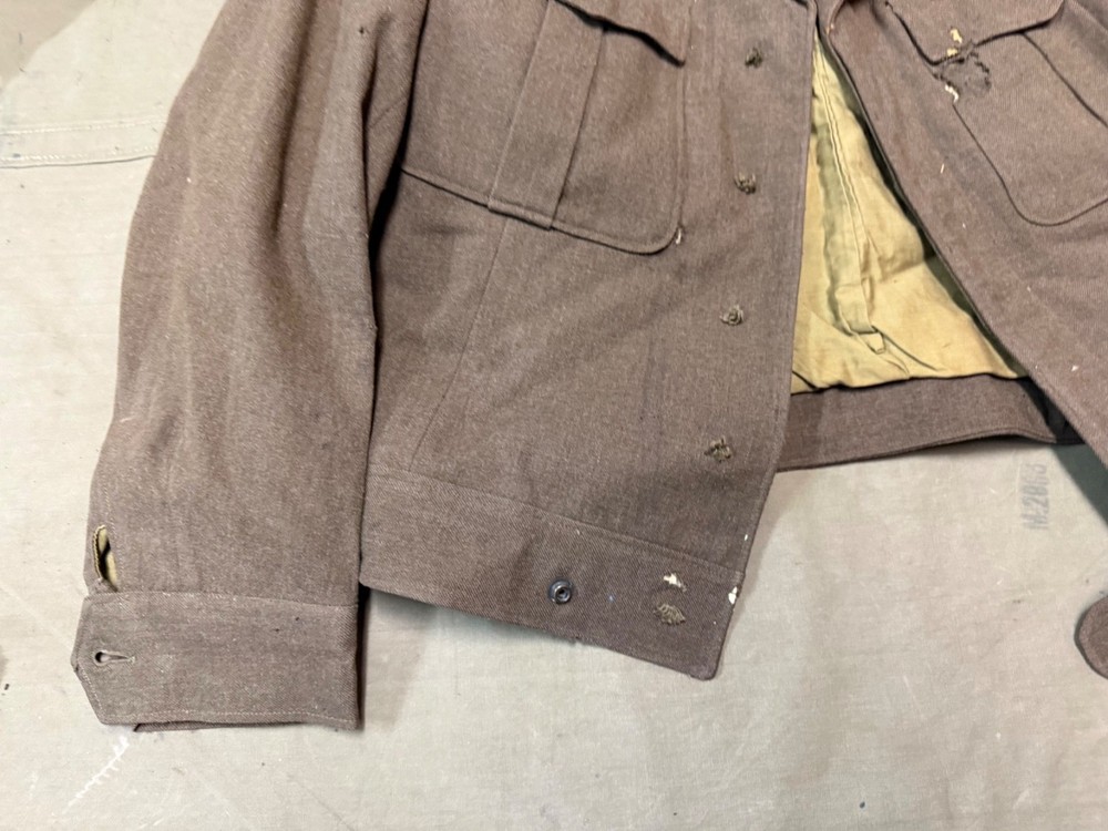 ORIGINAL WWII US ARMY EM NCO M1944 CLASS A IKE JACKET- MEDIUM, 40R