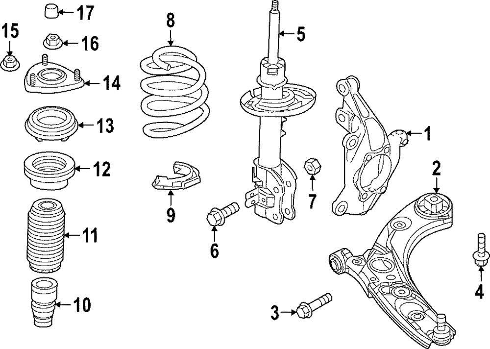 Genuine Mazda Steering Knuckle VA40-33-021B