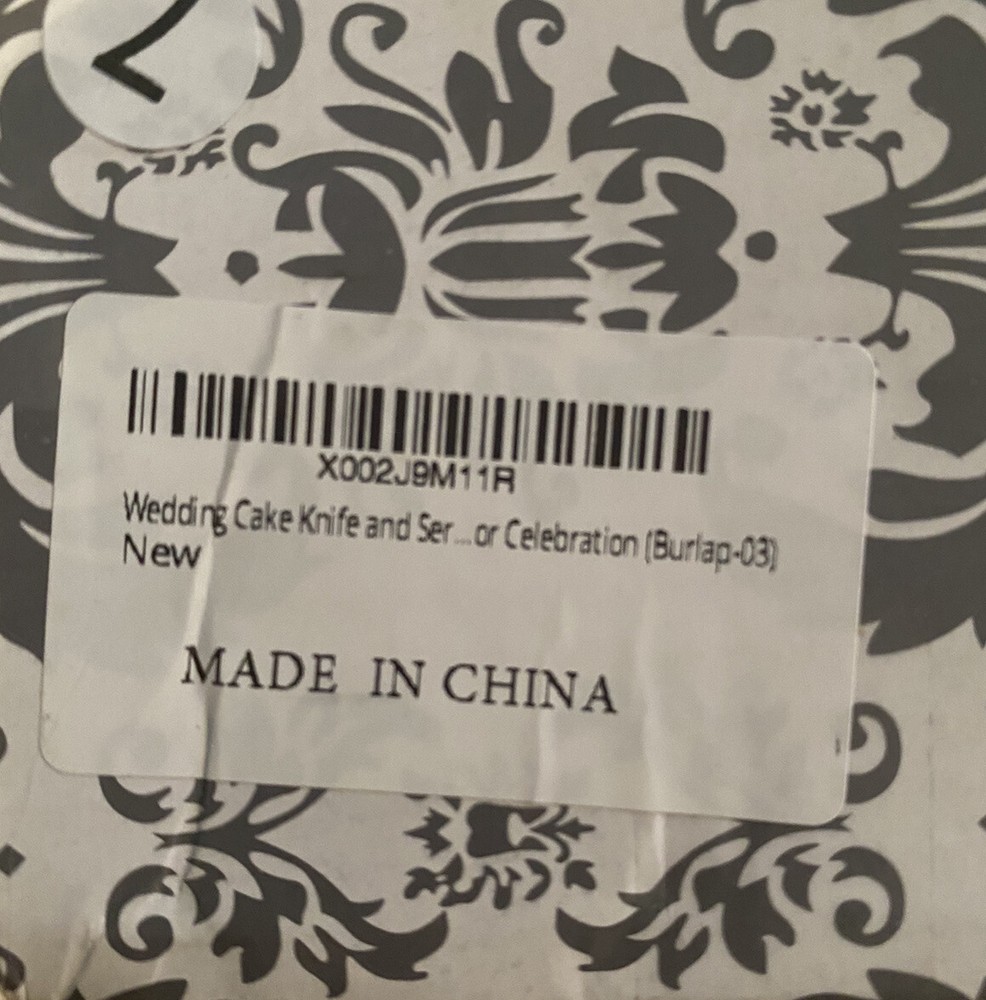 Wedding Cake Knife& Server Set