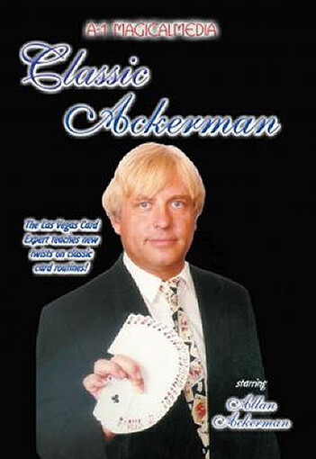 CLASSIC ACKERMAN - DVD - 9 CARD ROUTINES - CARD TRICKS
