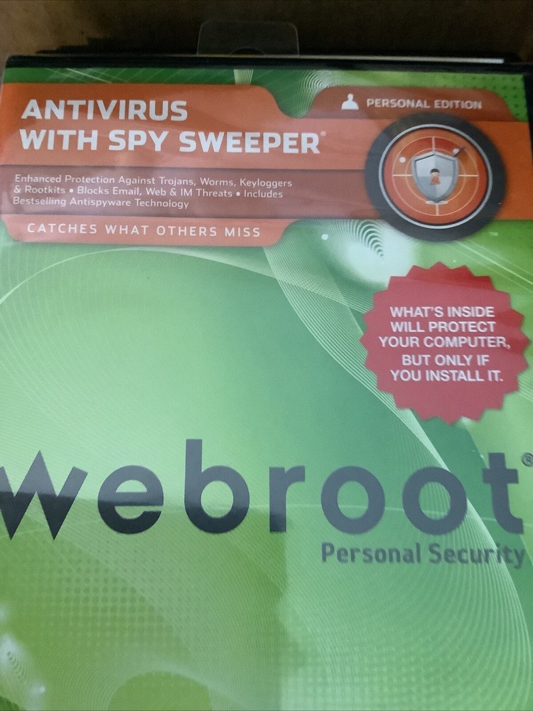 Webroot Antivirus 2011 with Spy Sweeper PC, Personal Security And Edition