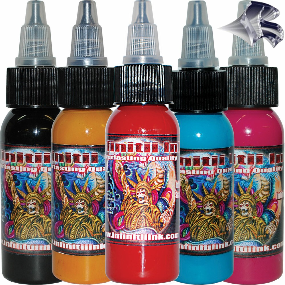 Infinitii Tattoo Ink 1oz 5 Color Set #6