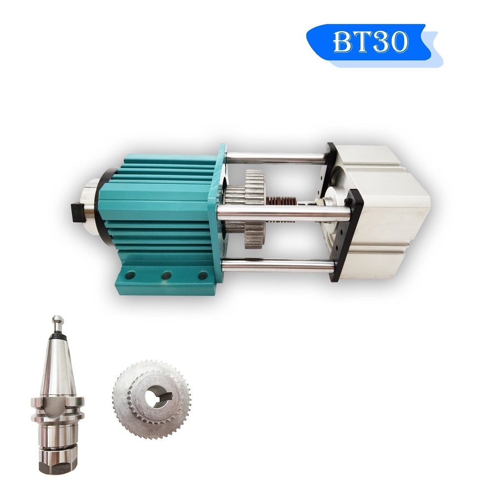 BT30 Non-powered Spindle Cylinder Pneumatic Semi-auto Tool Changing Spindle