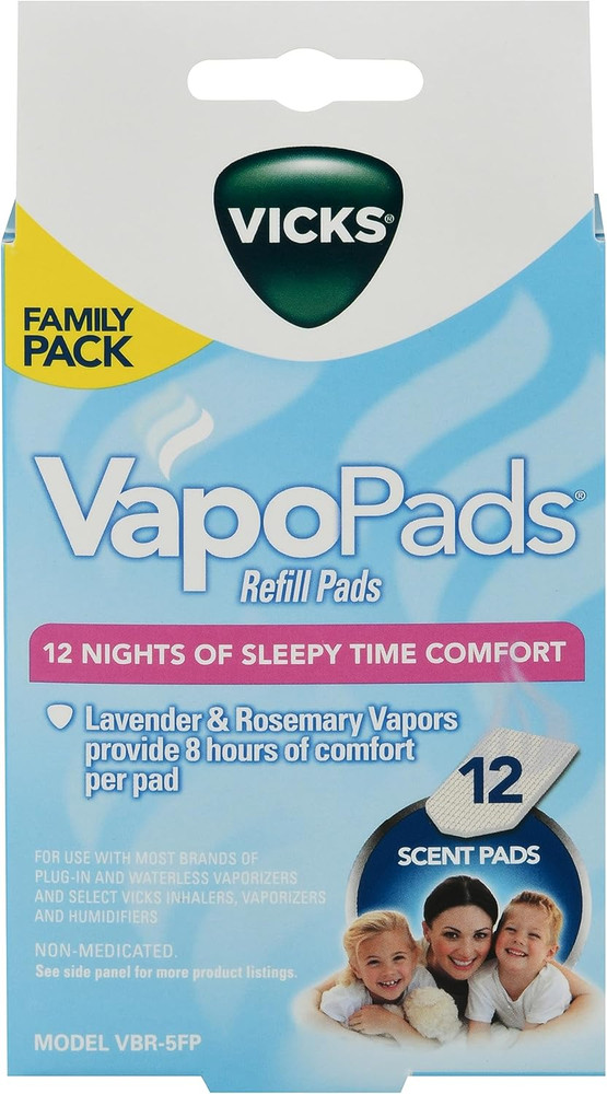 Vicks, Scent Pads Waterless Vaporizer 12 Count, 12 Count