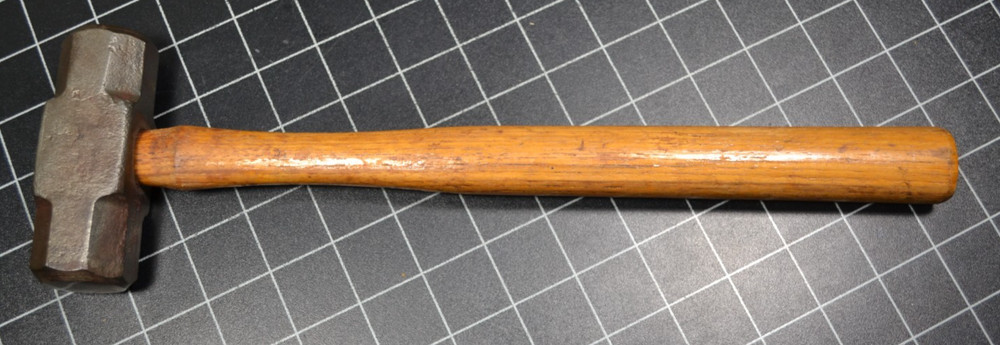 WARREN-TEED #84 - DOUBLE FACE ENGINEERS' HAMMER - 2 1/2# - ORIGINAL HANDLE