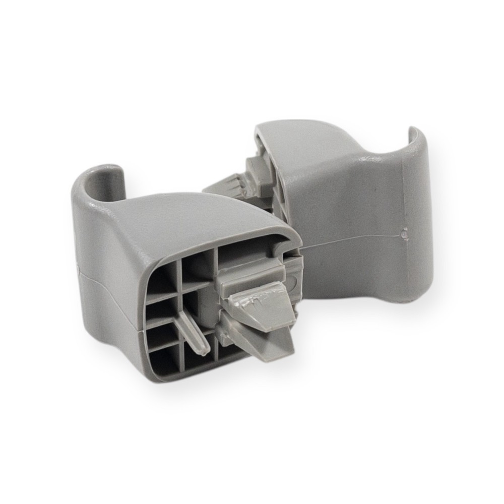 2001-2007 Ford Escape Sun Visor Retainer Clip Mount Hook Set Pair Gray