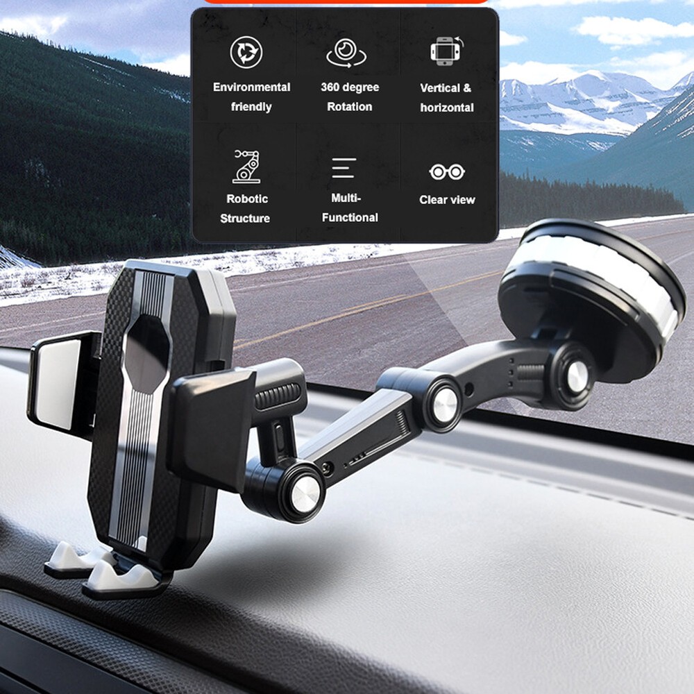 Stand Windshield Dashboard Suction Dash Mount Support Car Phone Holder Trunk GPS