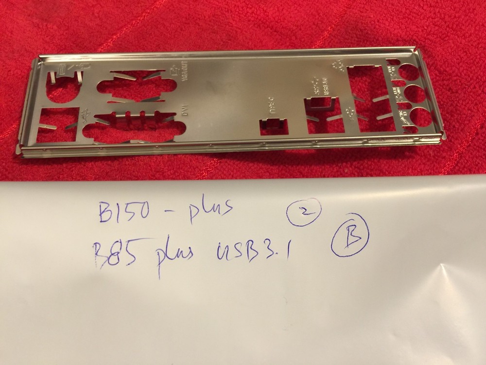 ASUS IO SHIELD FOR ASUS B150 PLUS , B150 PLUS D3 , B85 PLUS USB3.1, ORIGINAL ONE