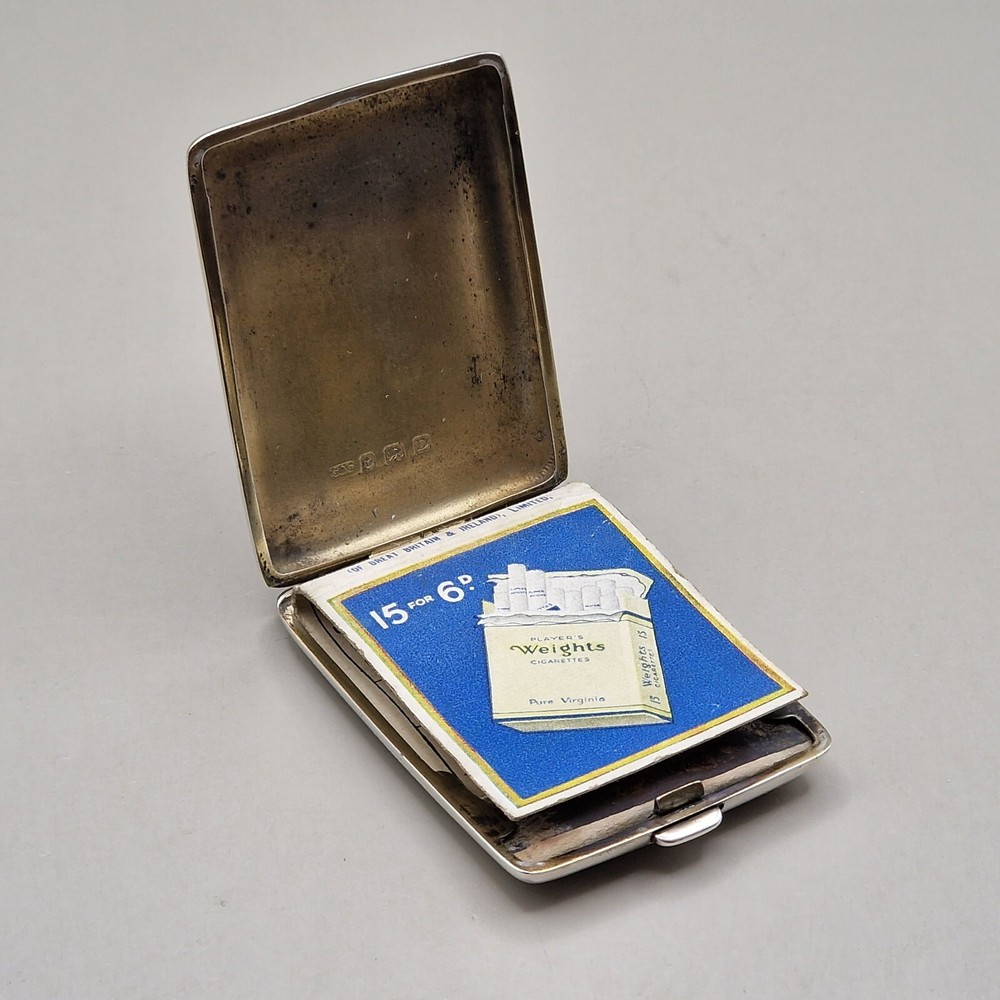 Sterling Silver Engine Turned Matchbook Case by Cohen & Charles 1928