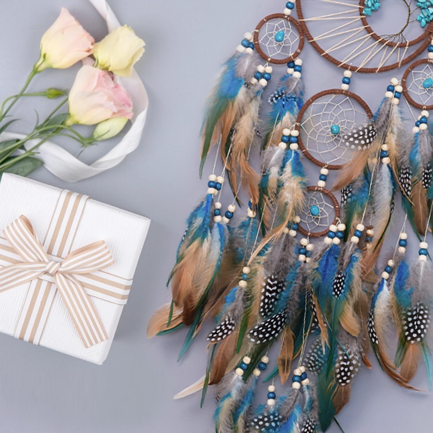 Tree of Life Handmade Dream Catcher Feather Hanging Dreamcatcher Home Wall Decor