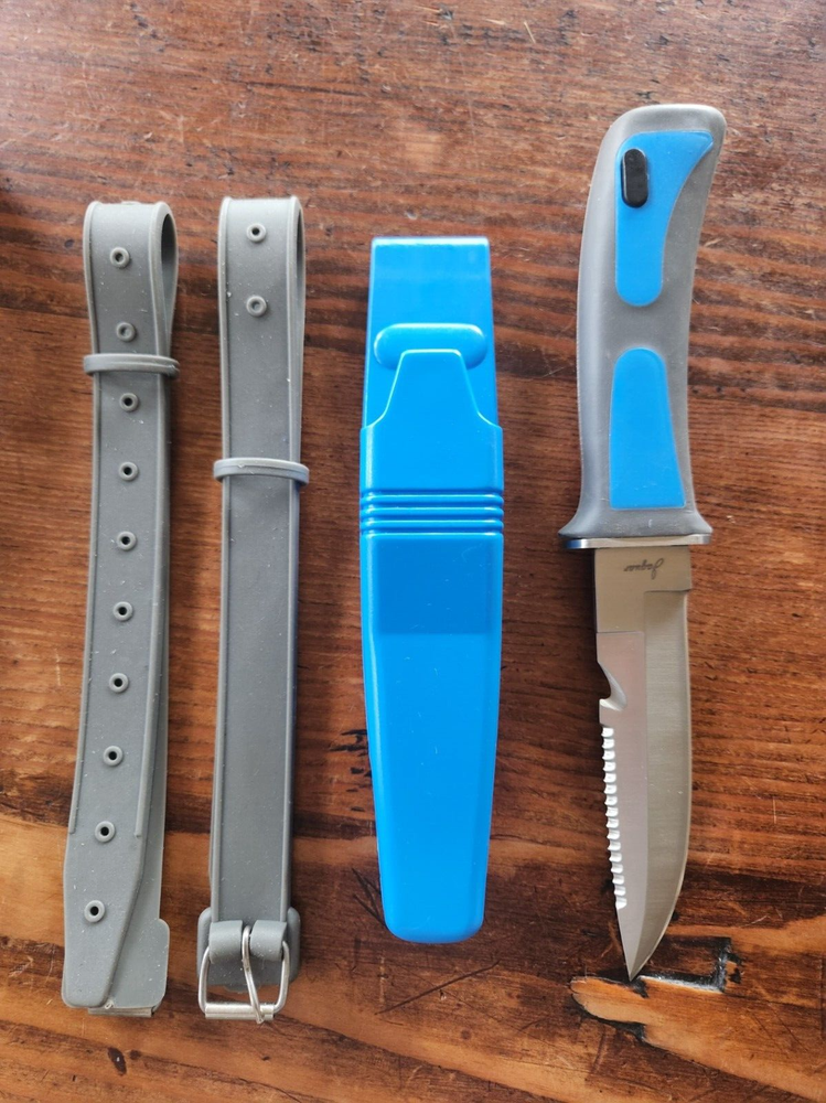 New SCUBA Diver's Knife with Leg Strap