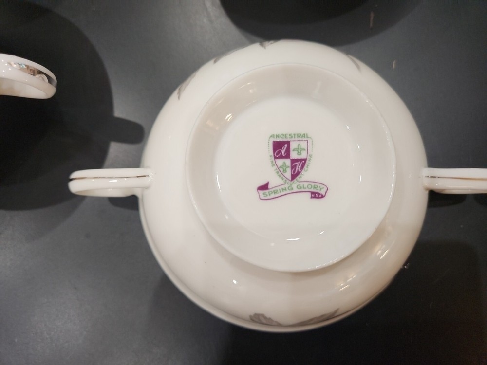 Ancestral - Am Hostess Spring Glory (6) Double Handle Cups