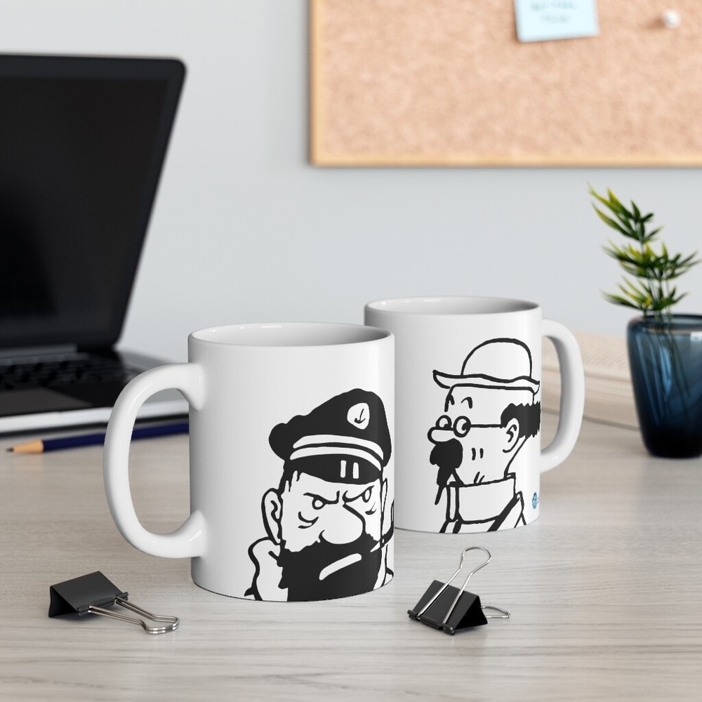 Captain Haddock & Professor Calculus Ceramic Mug 11oz