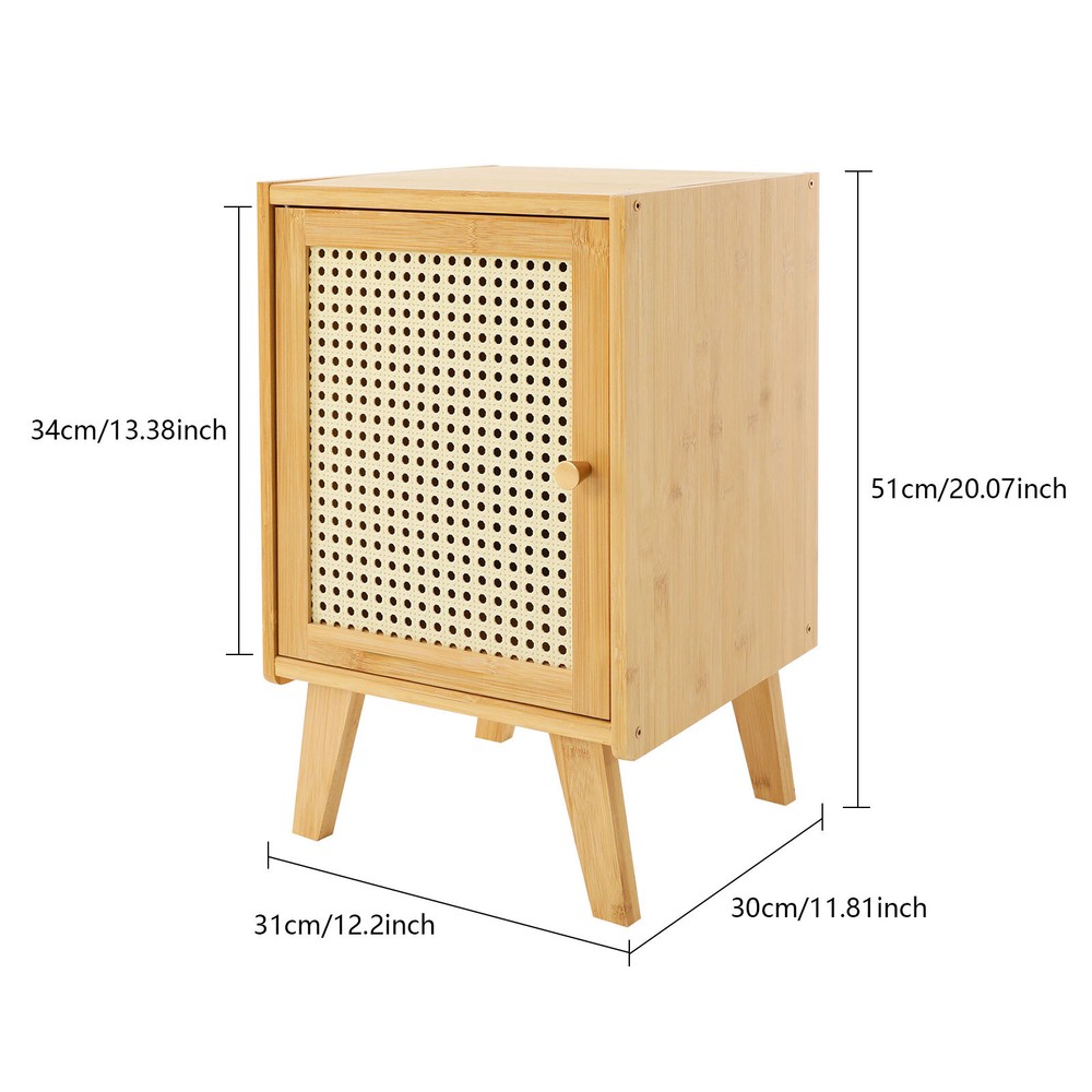 Modern Bedside Table Rectangular Side Table Bedroom Bedside Table 31*30*51cm