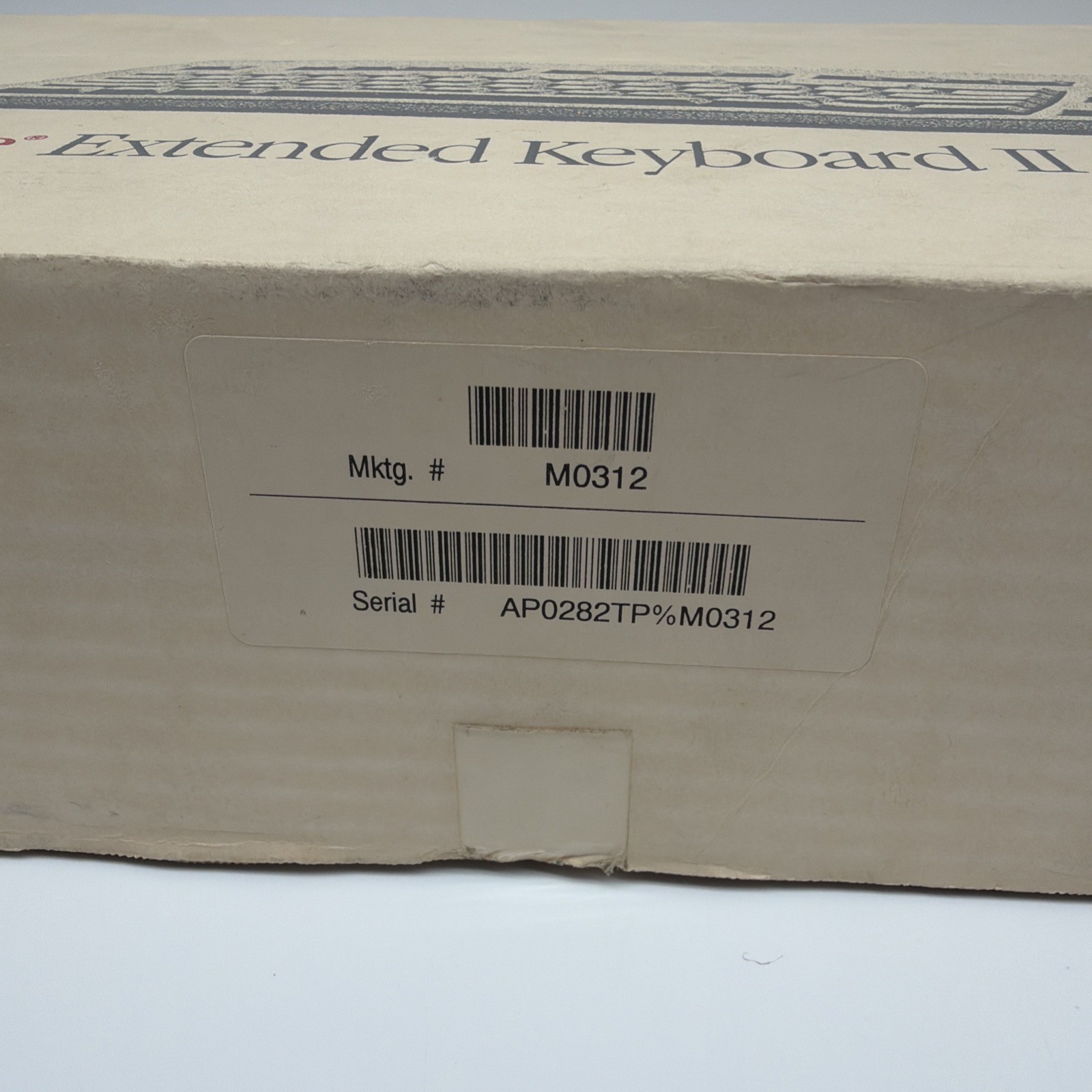 Apple Extended Keyboard box only Vintage Rare M0312