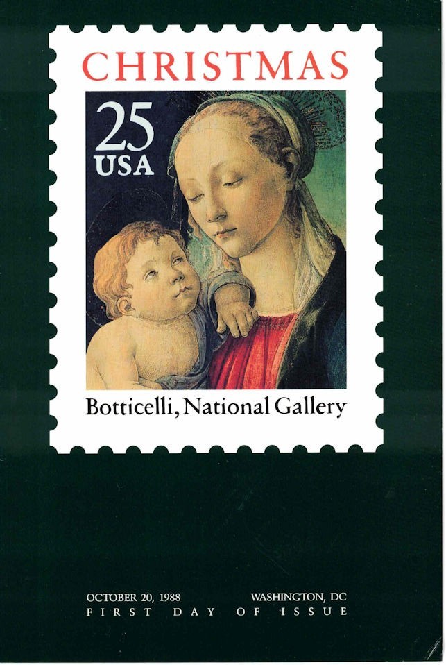 #2399 FD Program 25c Christmas Madonna Stamp