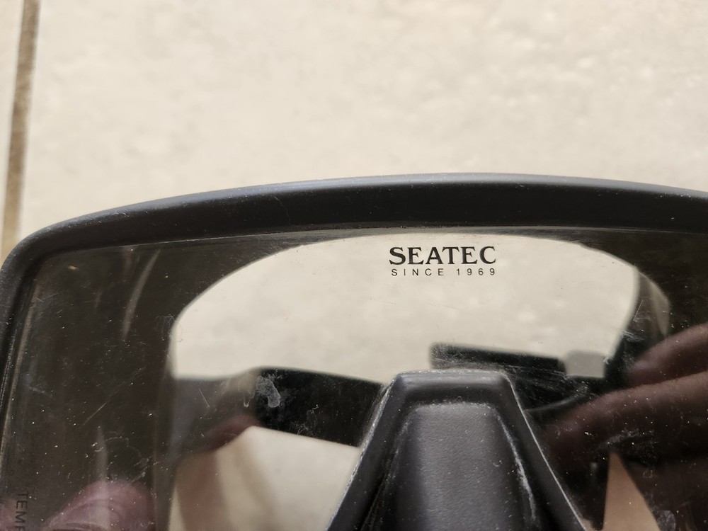 SEATEC Black Frameless Dive Mask Scuba