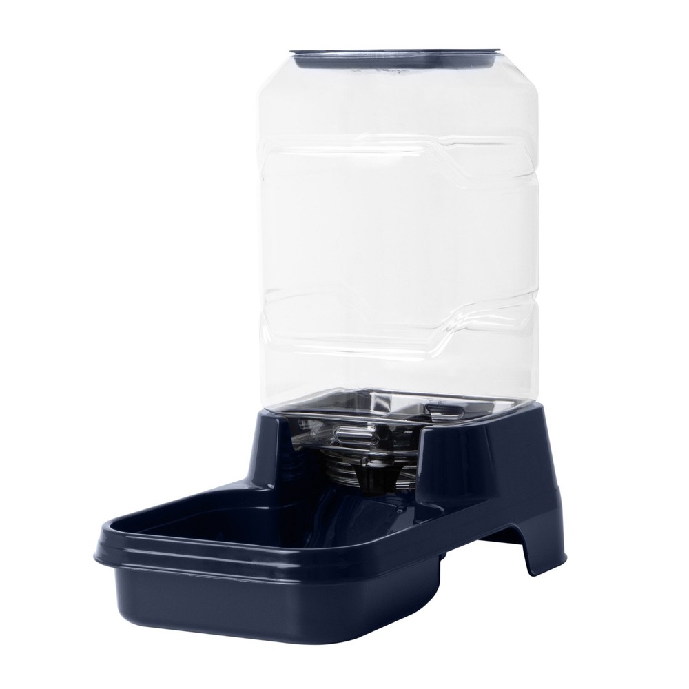Gravity Pet Feeder for Dogs and Cats, Medium, Navy, 5 Pound Capacity