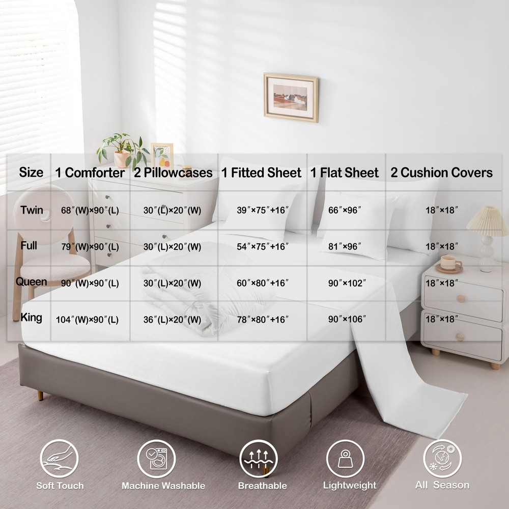 Hunting Bear Deer Comforter Set with Sheets Full, Tribal Brown Patchwork 7 Pi...