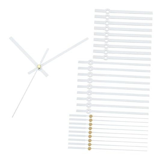Replacement Clock Hands Kit, 10 Set Replacement Clock Hands Kits Clock White