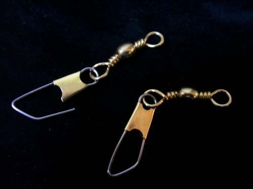 4/0 Brass Safety Snap Swivels 10 per pack