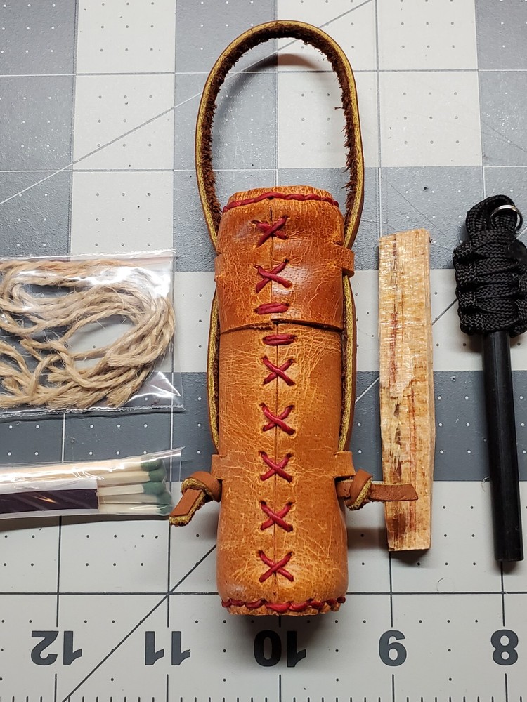 Pocket Fire Kit, Leather Brown