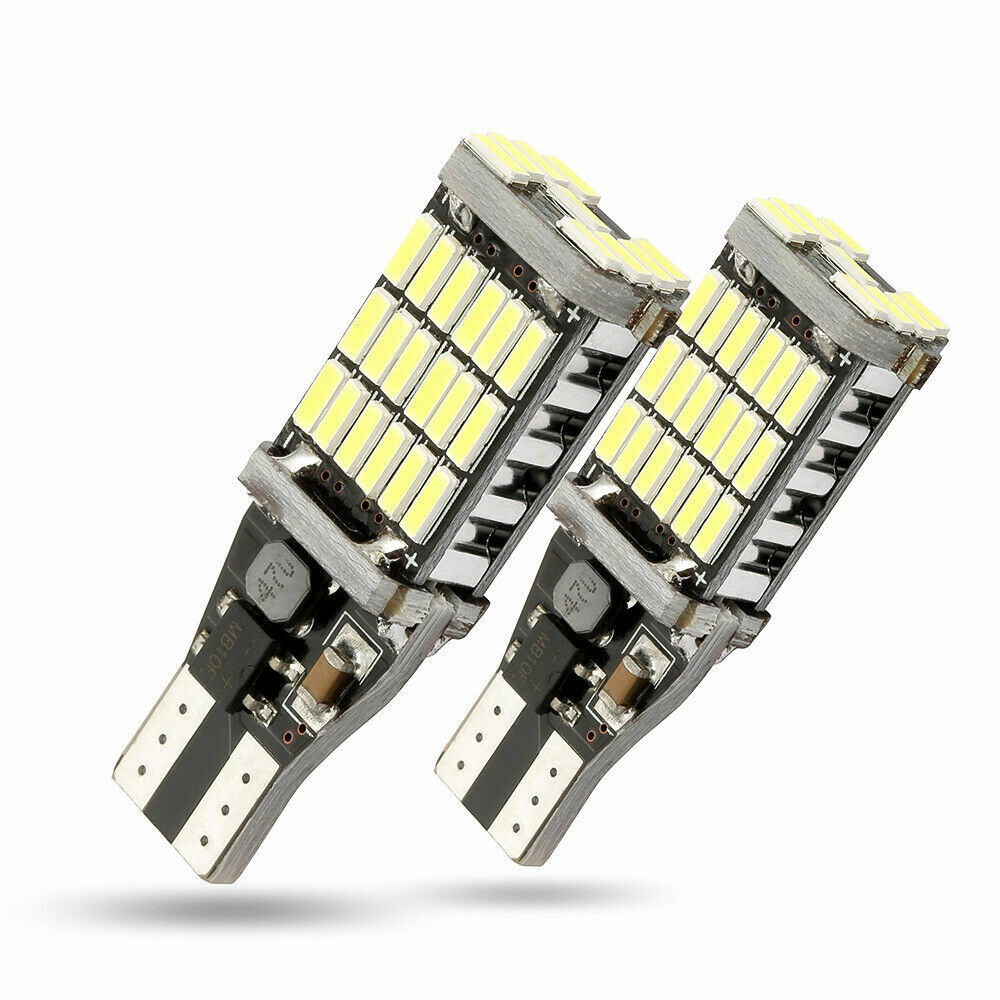 2PC LED Backup Reverse Light Bulbs Kit T15 921 6000K For Dodge Durango 2011-2020