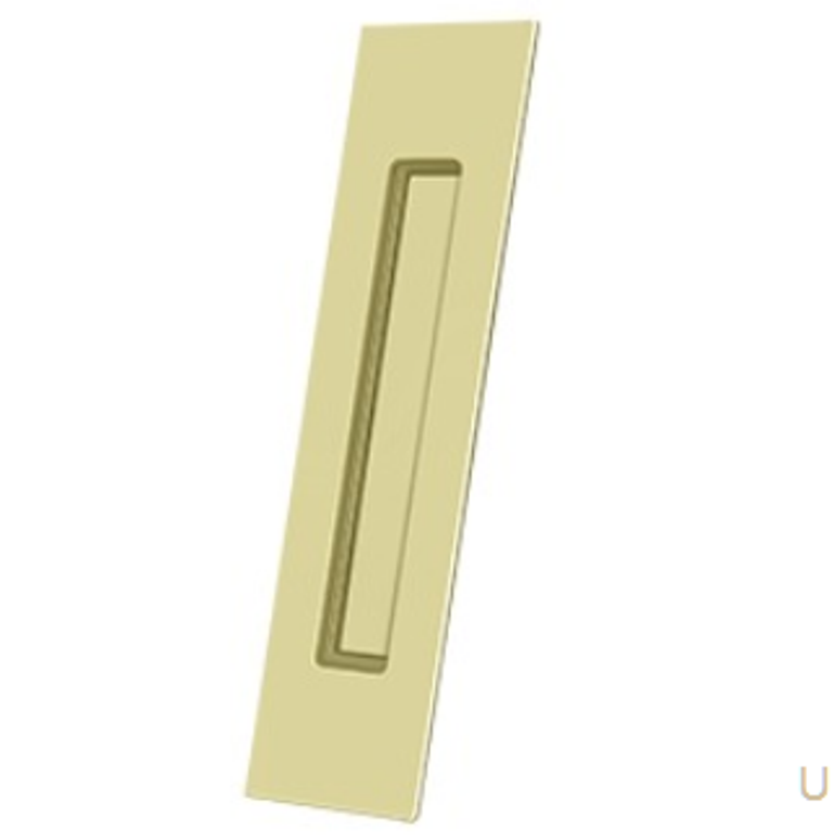 Flush Pull Heavy Duty , Rectangular, 10 Inch in 12 Finishes by Deltana