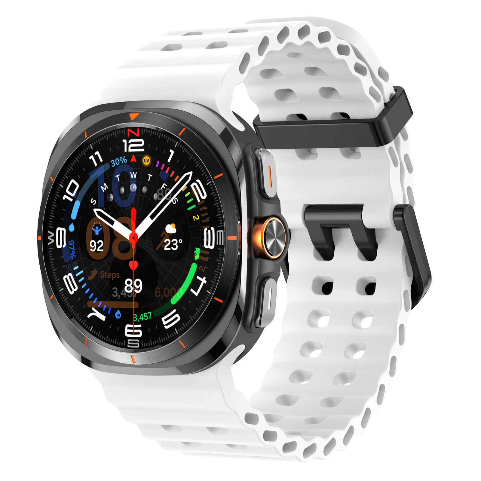 NEW Sport Soft Silicone Band for Samsung Galaxy Watch 7 Ultra 47mm NO Gaps Strap
