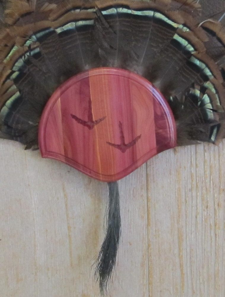 the Cedar Carved Turkey Mounting Kit Solid Cedar Beautiful Satin Finish