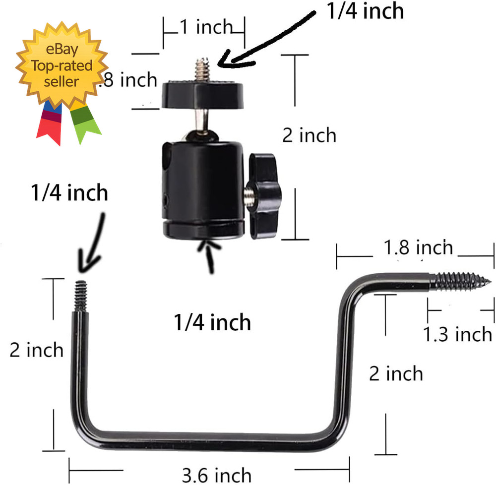Trail Camera Mount Game Camera Mount Trail Camera Mounts Screw in Tree 4 Pieces