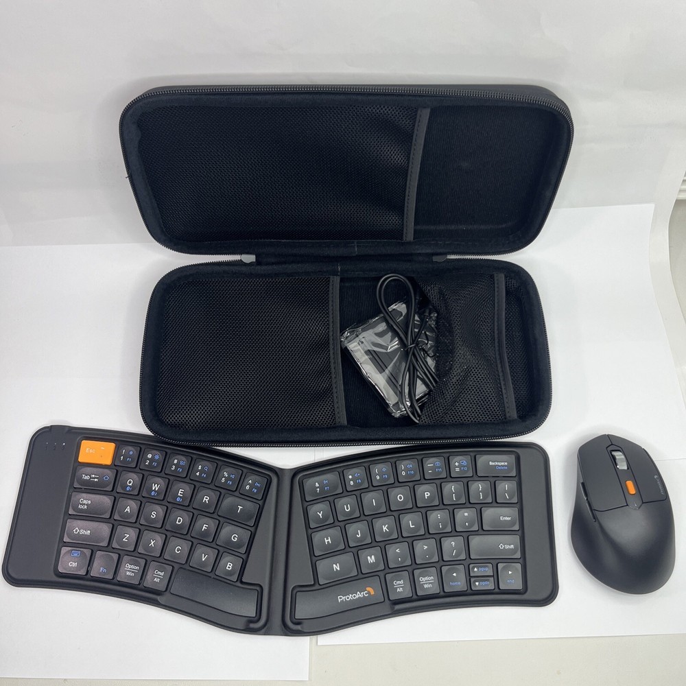 PROTOARC XKM03 FOLDABLE KEYBOARD AND MOUSE COMBO OPEN BOX