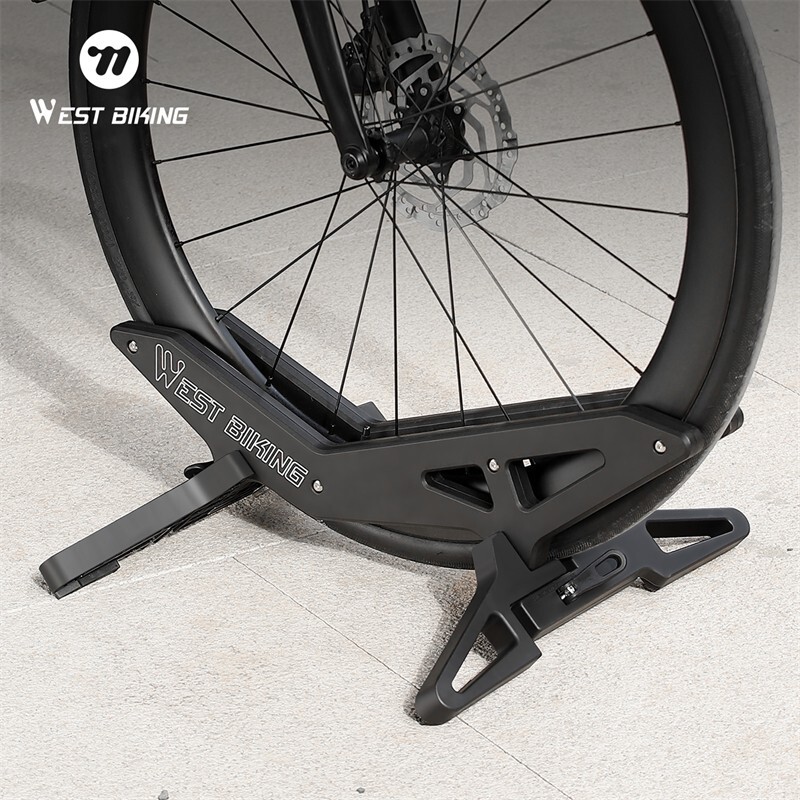 Adjustable Bicycle Stand Rack ABS MTB Road Bike Indoor Floor Parking Stand Black
