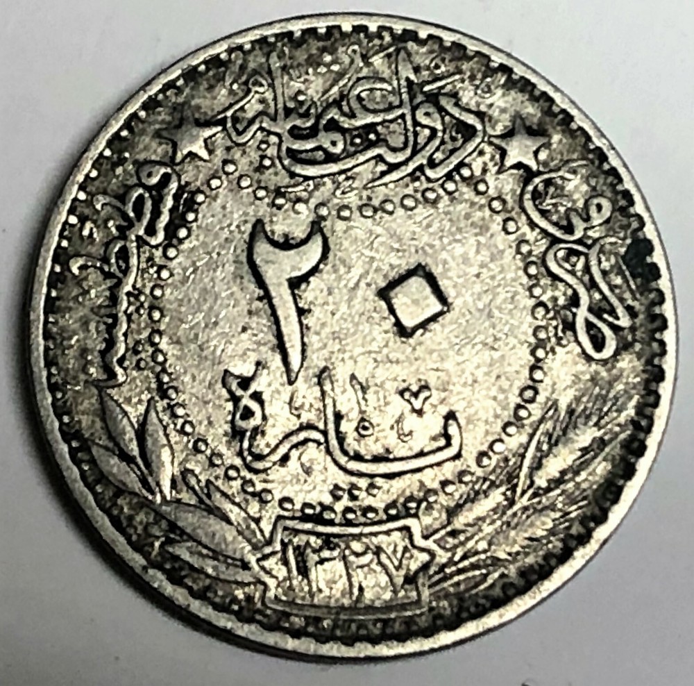 # C6534 TURKEY COIN, 20 PARA