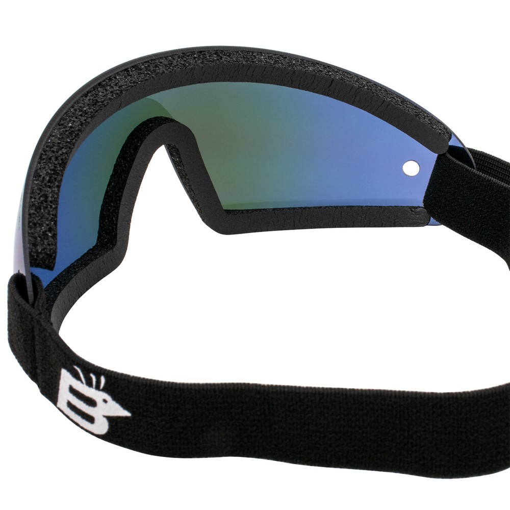 Birdz Wing Skydiving Goggles Single-Piece Blue ReflecTech Mirror Lens