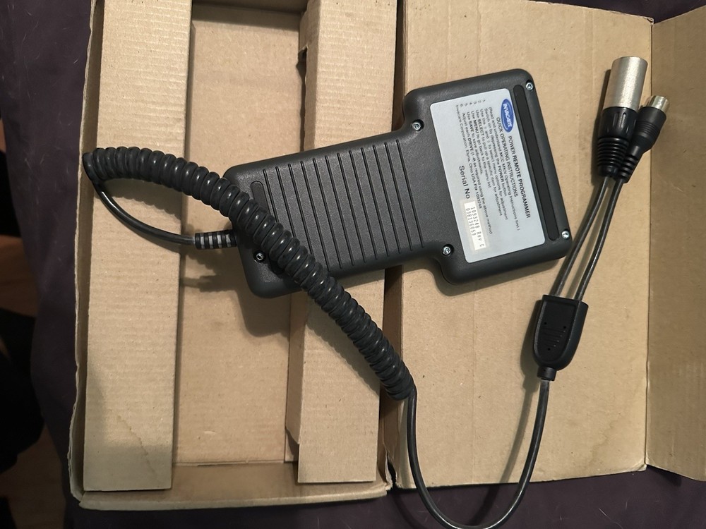 Invacare Power Remote Programmer 1093248 Rev C Black with Cable and Box